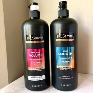 TRESemme Silky Smooth shampoo & Amplified Volume conditioner 28 Oz each